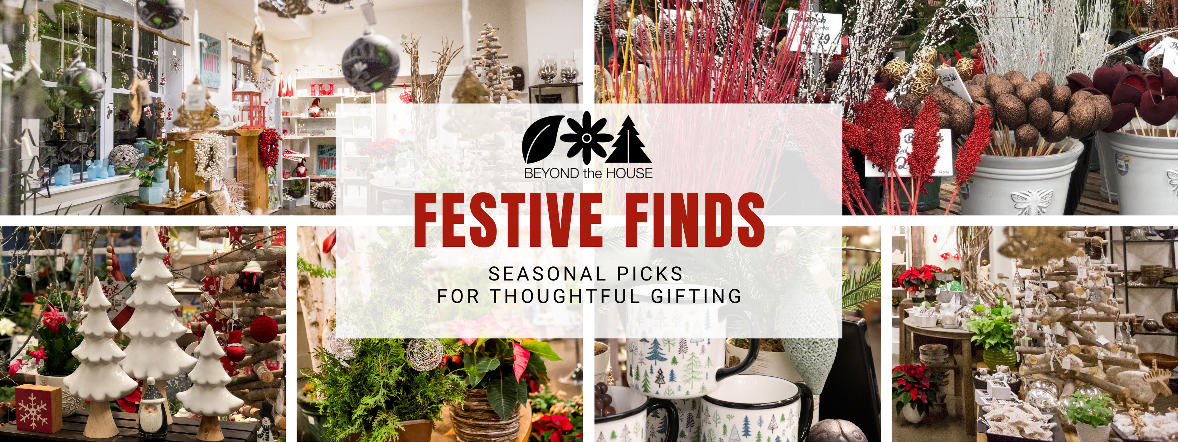 Festive holiday decorations and gifts at Ottawa garden center Beyond the House.