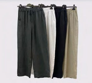 Wide Leg Linen Pant