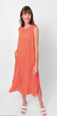 Sleeveless Linen Dress