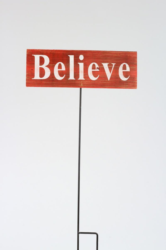 Sign - Believe, Large Red