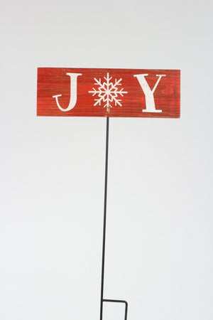 Sign - Joy, Large Red