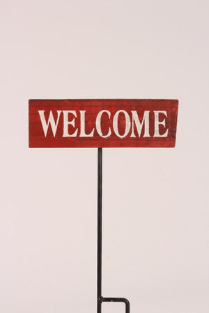 Sign - Welcome, Small Red