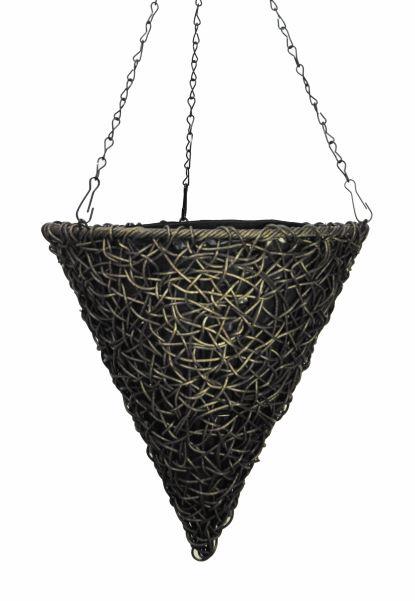 cone shape hanging planter Twisted Weave Cone Hanging Basket – Beyond the House