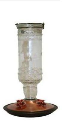 Hummingbird Feeder - Antique Glass