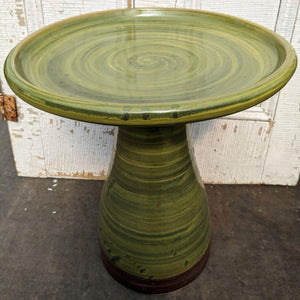 Birdbath Ceramic Short Assorted Colors