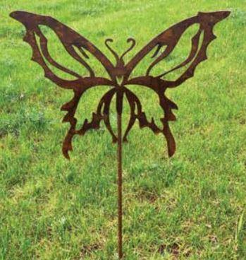 Steel Butterfly Silhouette