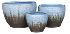 Planter - Stella Belly - Blue/Brown | Beyond the House