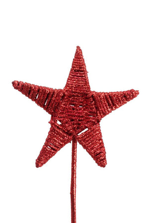 Lata Star - Small Red Glitter | Beyond the House