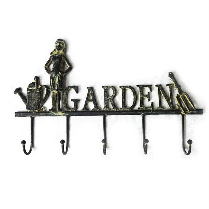 Garden Sign with Hooks